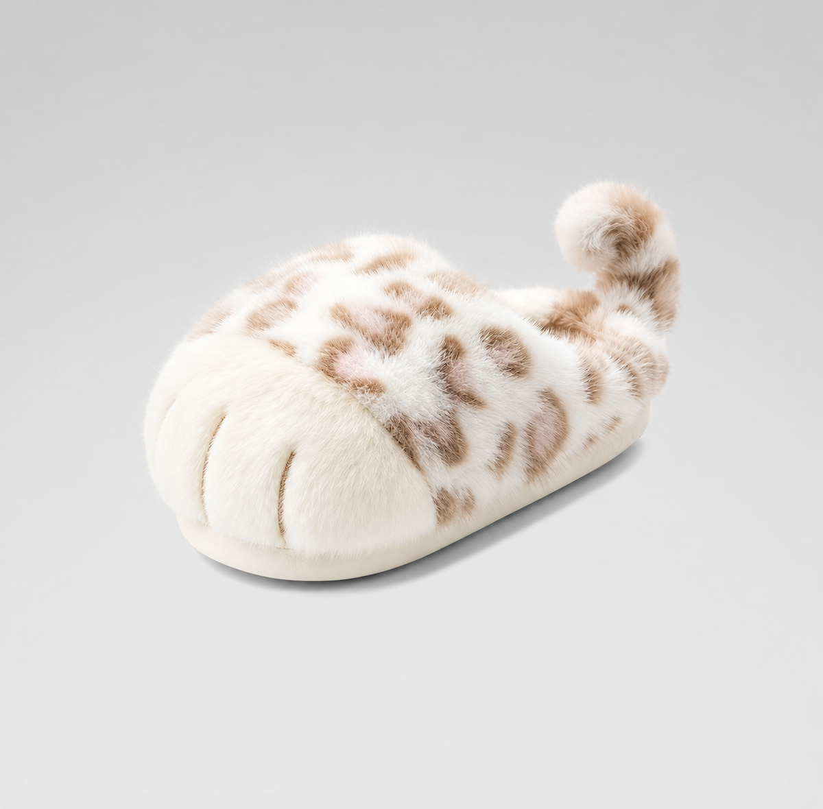 Fluffy Cat Paw Slippers