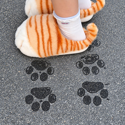 Fluffy Cat Paw Slippers