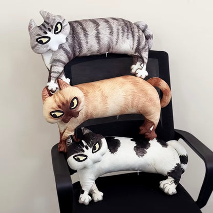 Last Warning Okay Cat Plush Pillow (50 cm)