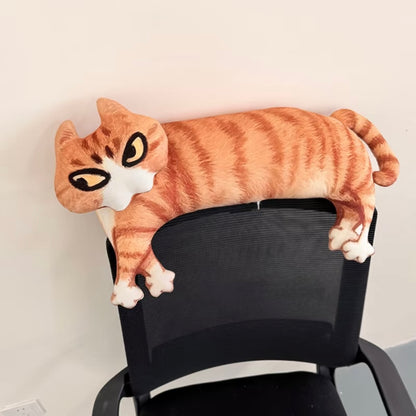 Last Warning Okay Cat Plush Pillow (50 cm)