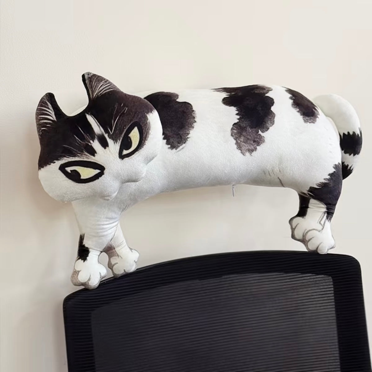 Last Warning Okay Cat Plush Pillow (50 cm)