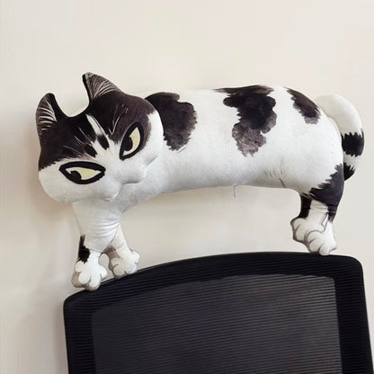Last Warning Okay Cat Plush Pillow (50 cm)