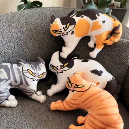 Last Warning Okay Cat Plush Charm