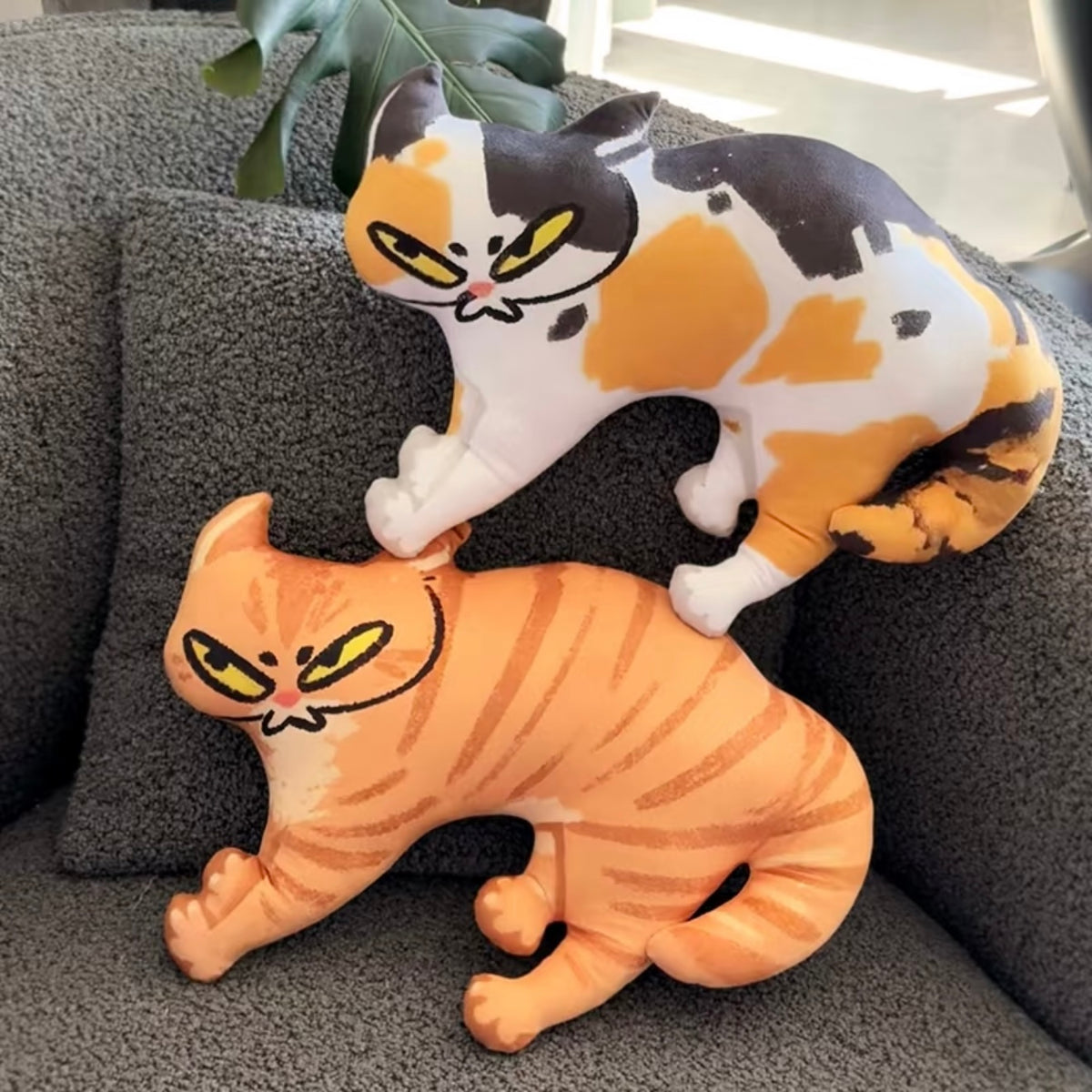 Last Warning Okay Cat Plush Charm