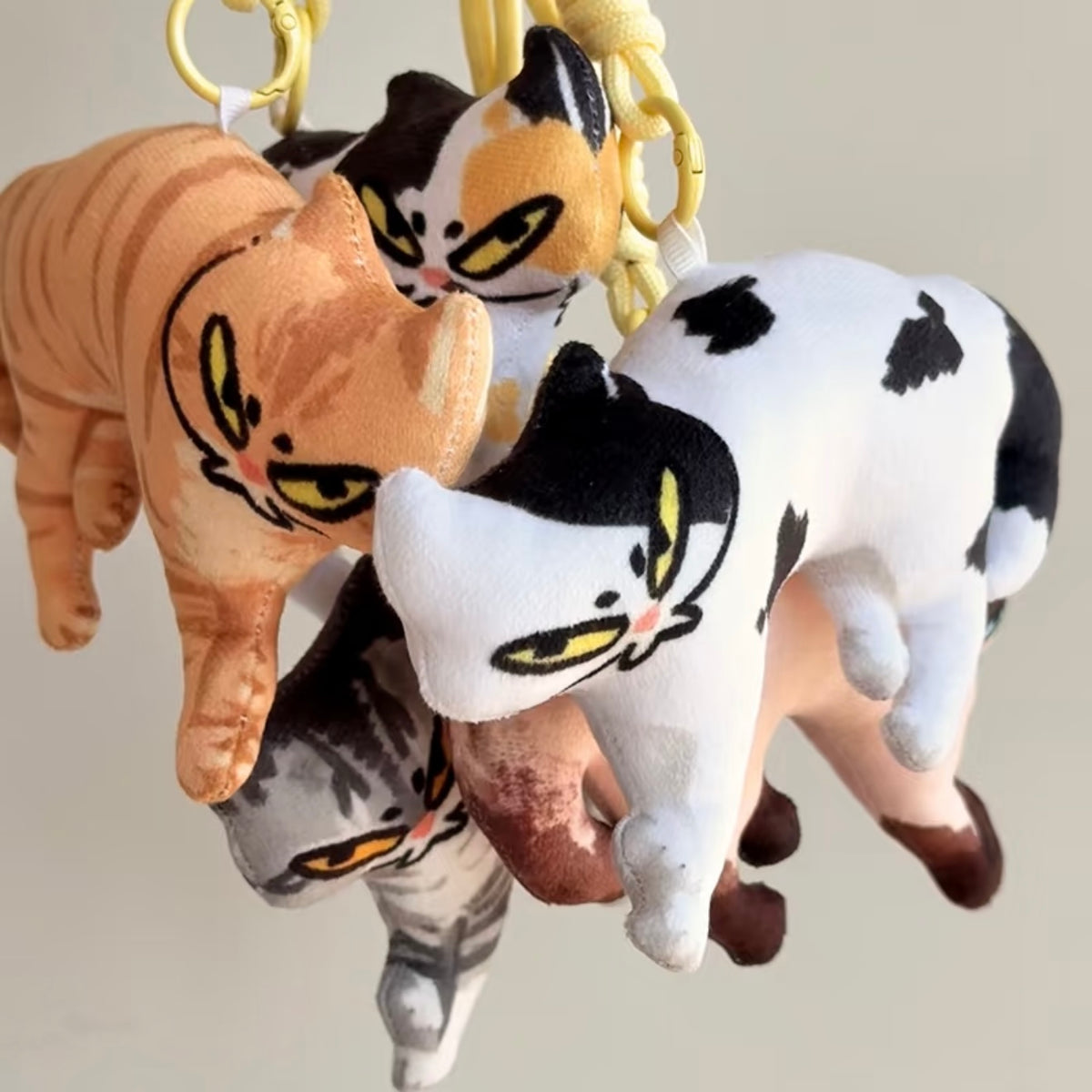 Last Warning Okay Cat Plush Charm