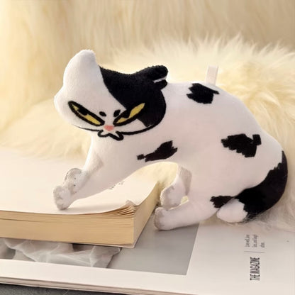 Last Warning Okay Cat Plush Charm