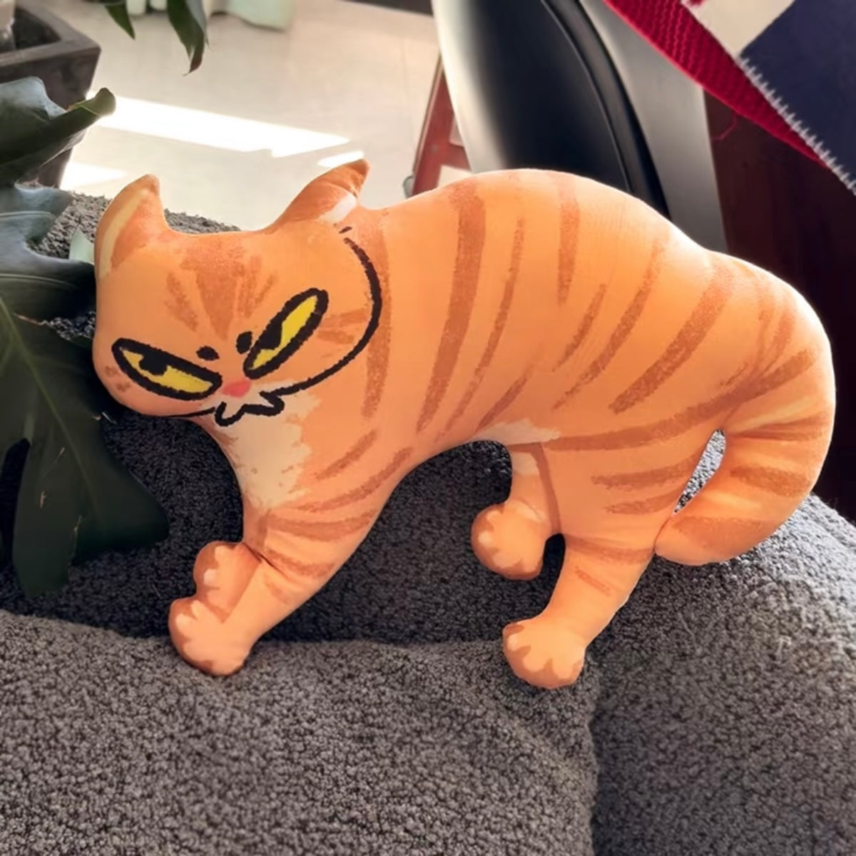 Last Warning Okay Cat Plush Charm