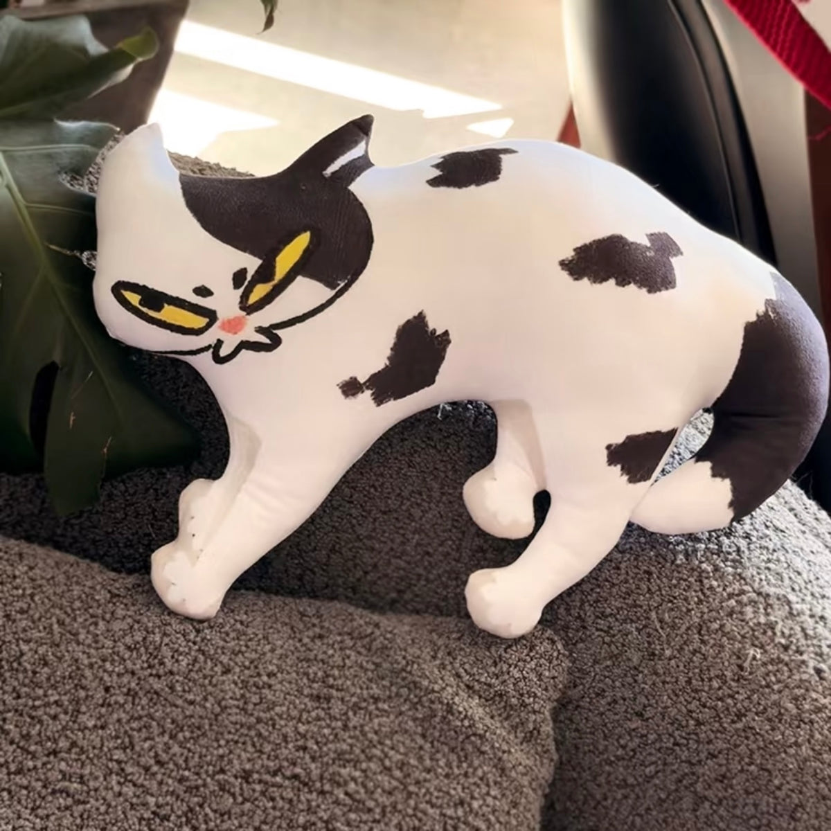 Last Warning Okay Cat Plush Charm