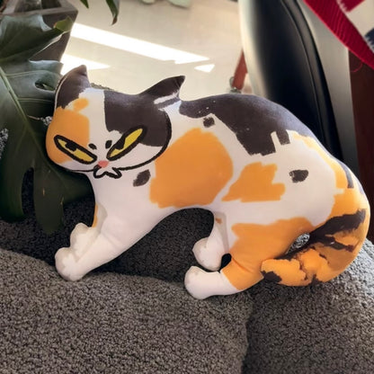 Last Warning Okay Cat Plush Charm
