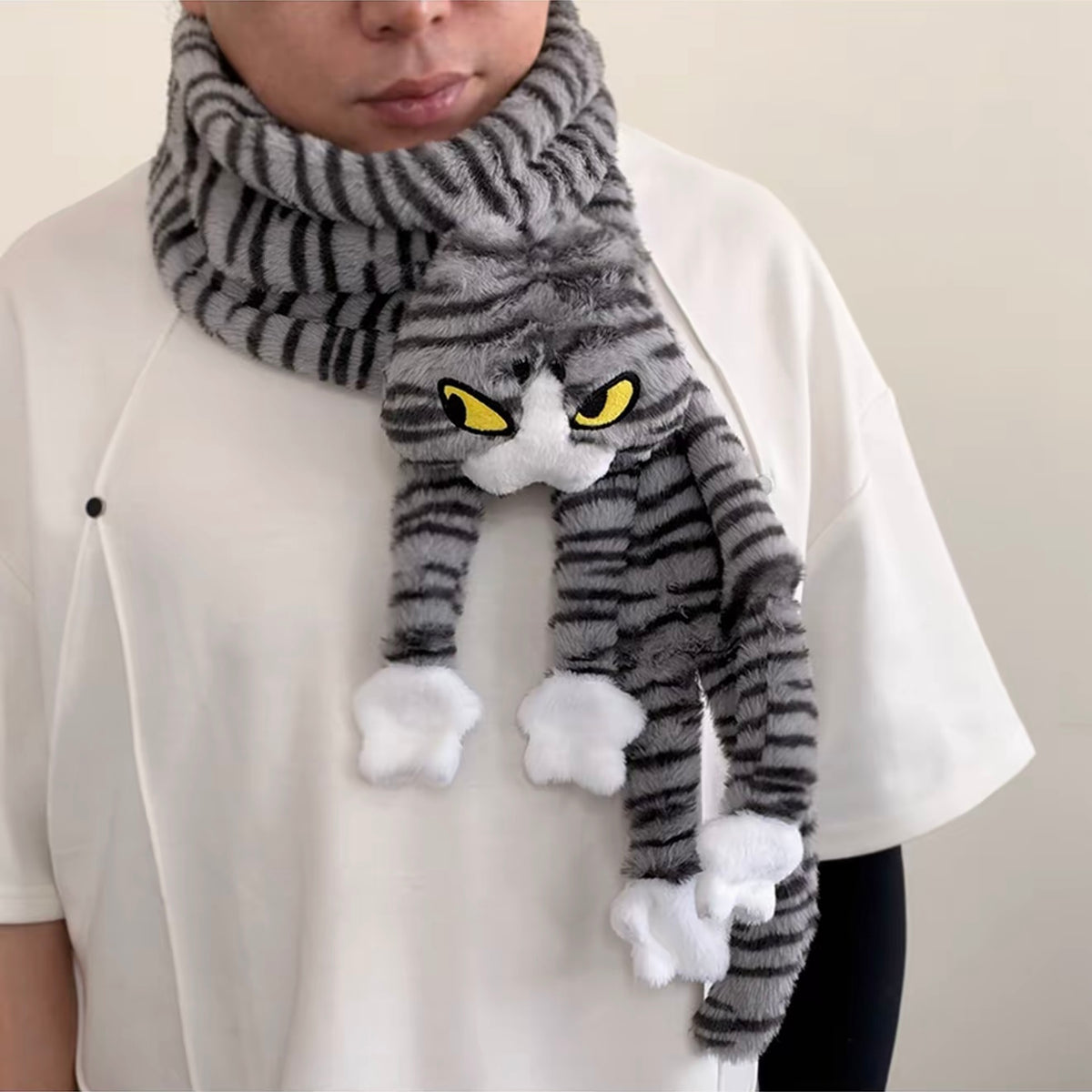 Tomo the Cat Plush Scarf