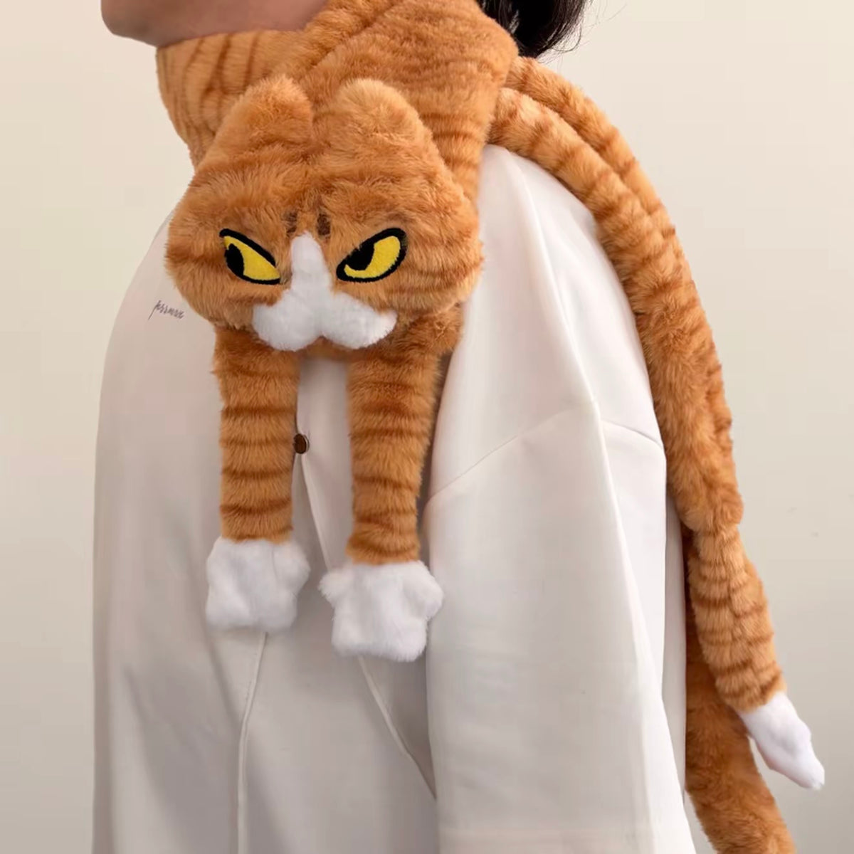 Tomo the Cat Plush Scarf