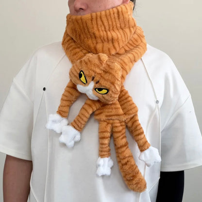 Tomo the Cat Plush Scarf