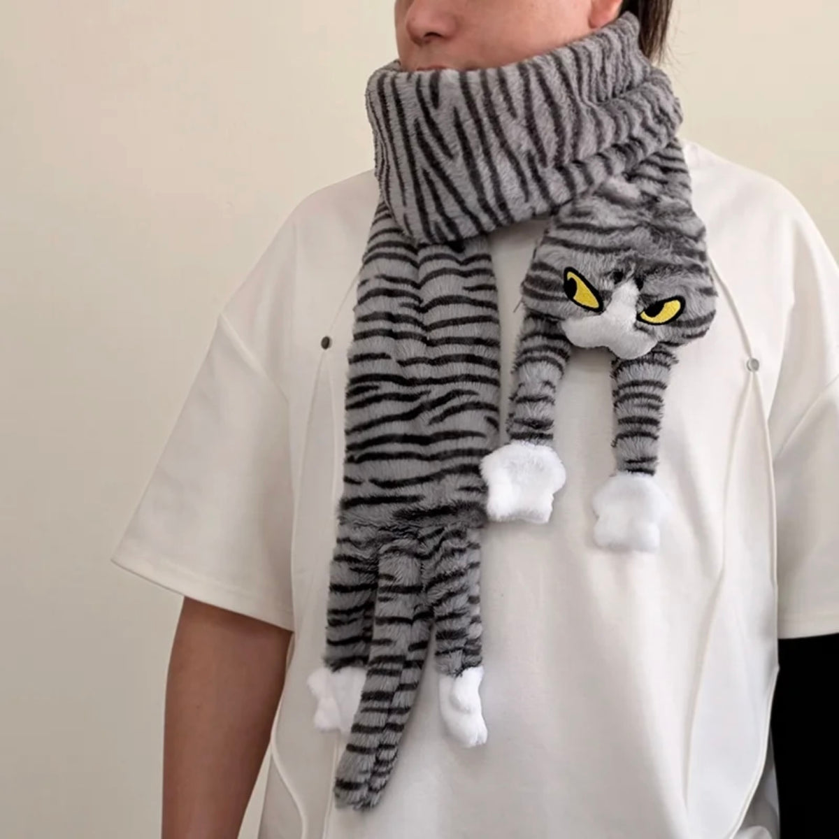 Tomo the Cat Plush Scarf