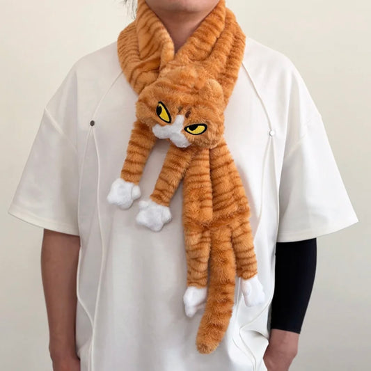 Tomo the Cat Plush Scarf