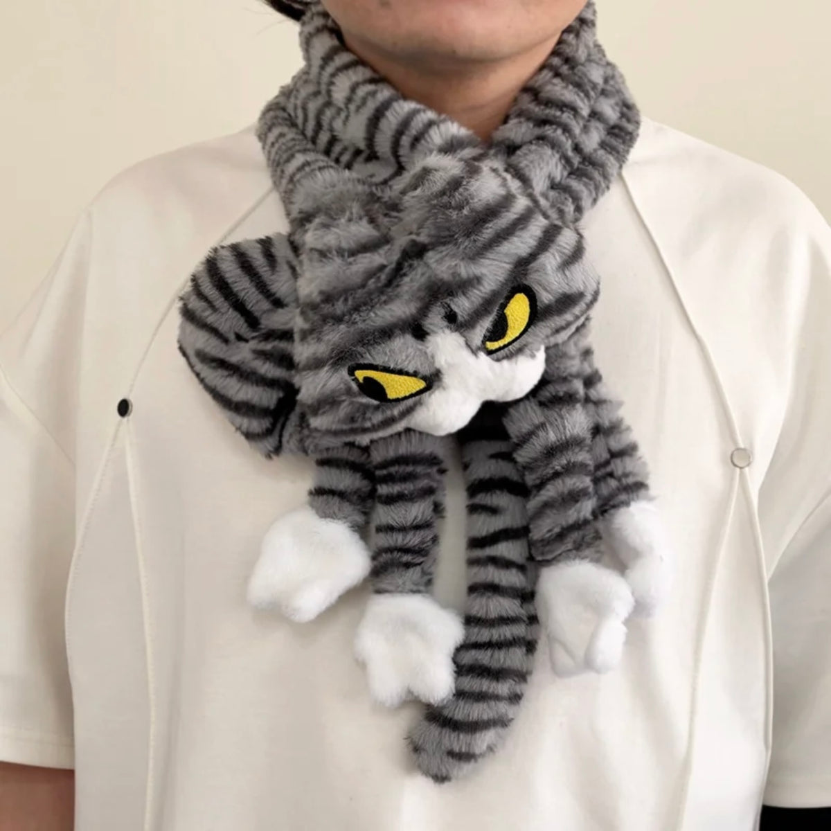 Tomo the Cat Plush Scarf
