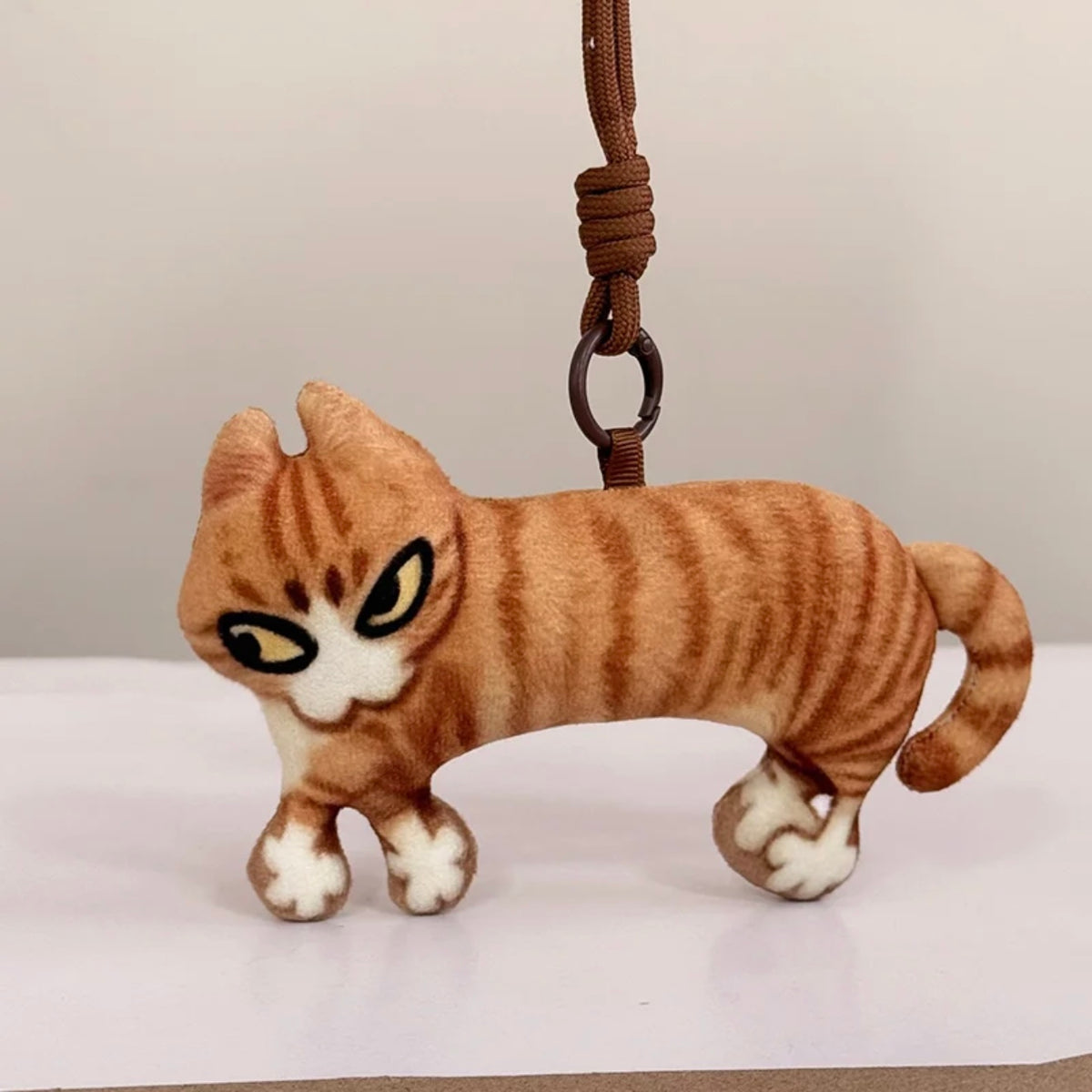 Last Warning Okay Cat — Lounging Plush & Bag Charm