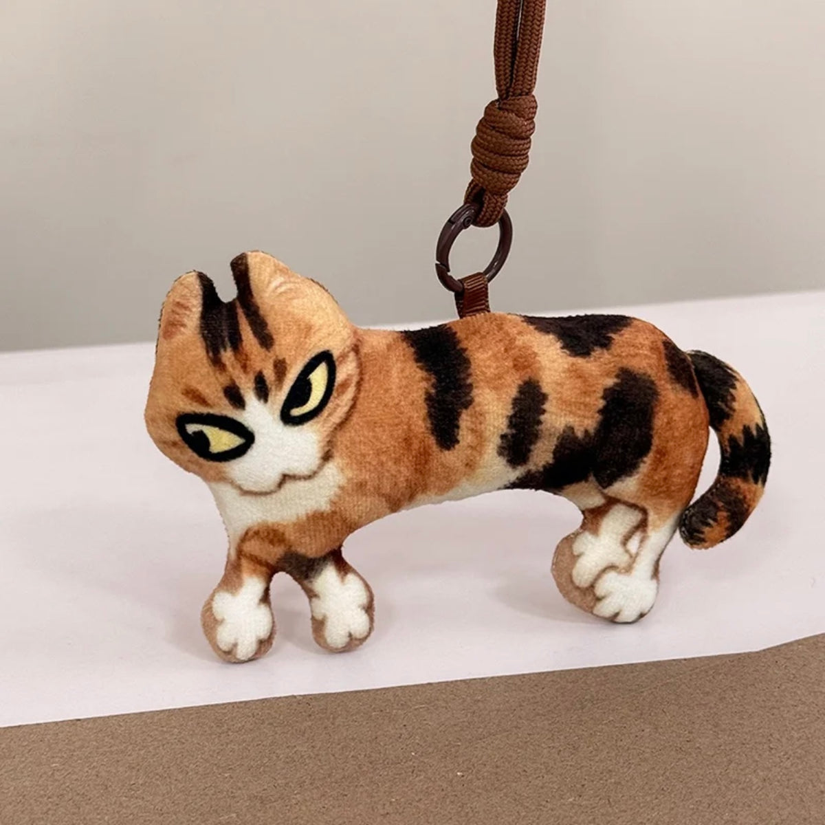 Last Warning Okay Cat — Lounging Plush & Bag Charm