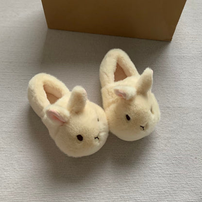 Fluffy Bunny Platform Slippers