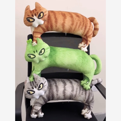 Last Warning Okay Cat Plush Pillow (50 cm)