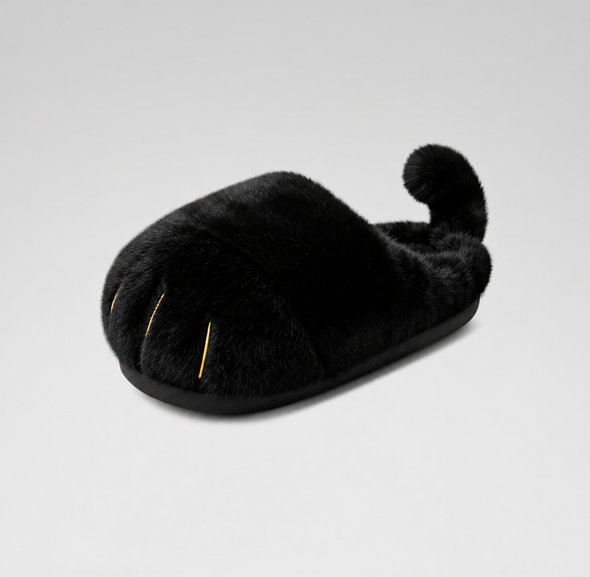 Fluffy Cat Paw Slippers