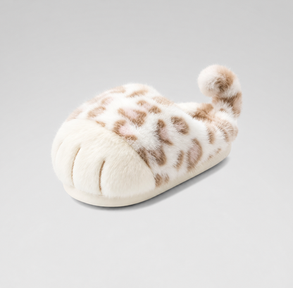 Fluffy Cat Paw Slippers